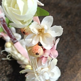 Diadema Cabello Corona Tocado Niña Comunión - Imagen 1