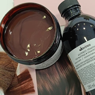 Dúo Cabellos Chocolate Castaños Champú & Acondicionador Alchemic Davines Color Perfecto Siempre - Imagen 1