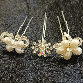 Horquillas Adorno Cabello de Novias Invitadas y Niñas - Imagen 2