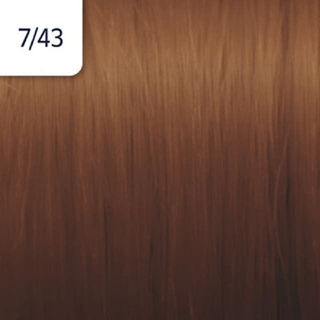 Tinte Illumina Color Rubio Medio Cobrizo Dorado 7/43 Wella - Imagen 2